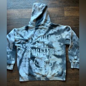 Men's A$$hol3s Live Forever Hoodie Multicolor Spell-Out M Street Funny Smiley